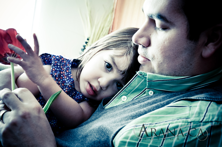 Dad and daughter